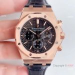  Swiss Audemars Piguet Royal Oak 26320or Rose Gold Black Watch - Super Clone